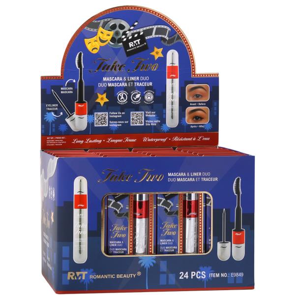 ROMANTIC BEAUTY TAKE TWO 2IN1 DIP LINER MASCARA DUO (24 UNITS)