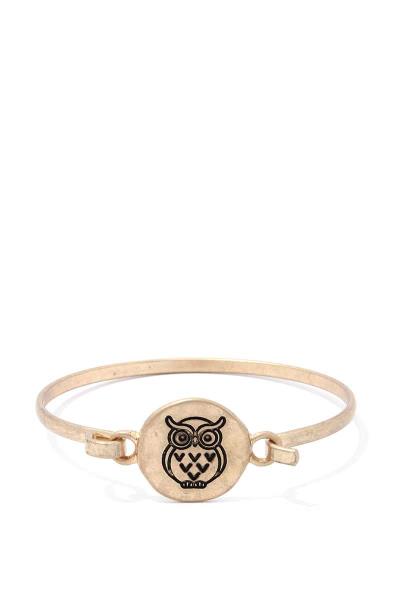 Owl Bangle Bracelet