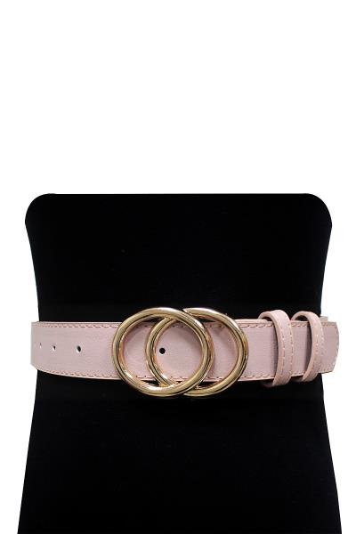 DOUBLE O RING METAL BUCKLE BELT
