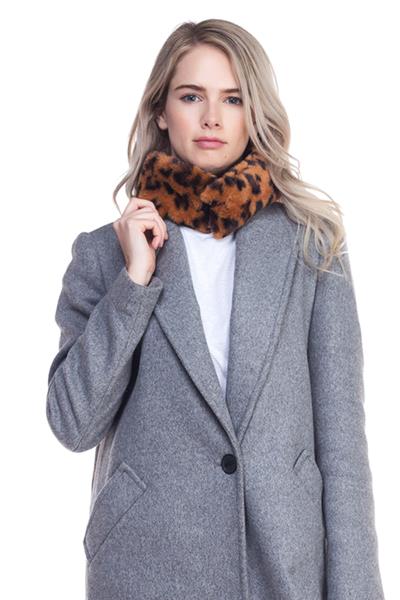 Trendy Leopard Print Soft Scarf
