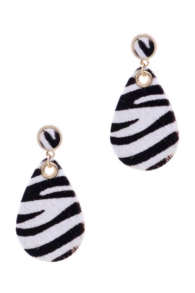 Haircalf Animal Print Teardrop Earring