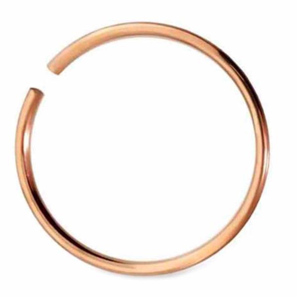 Rose Gold Sterling Silver Hoop Nose Ring 36 Pc