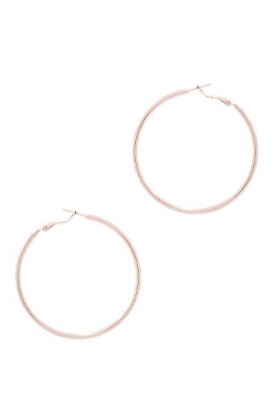 BASIC METAL 50MM HOOP EARRING