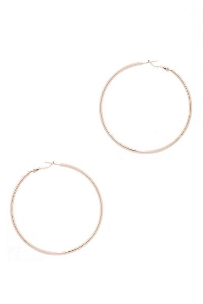 BASIC METAL 60MM HOOP EARRING
