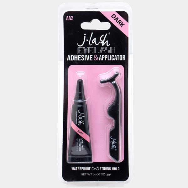 JLASH EYELASH ADHESIVE AND APPLICATOR DARK