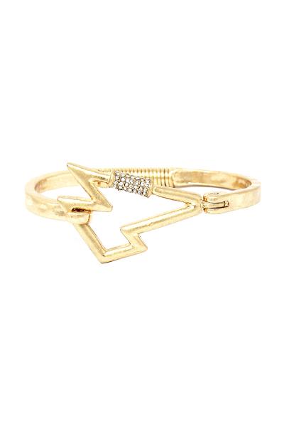 Metal Lightning Bangle Bracelet