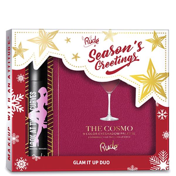 RUDE COSMETICS Glam It Up Mascara Eyeshadow Palette