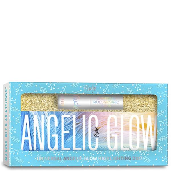RUDE COSMETICS UNIVERSAL ANGELIC GLOW HIGHLIGHTING DUO