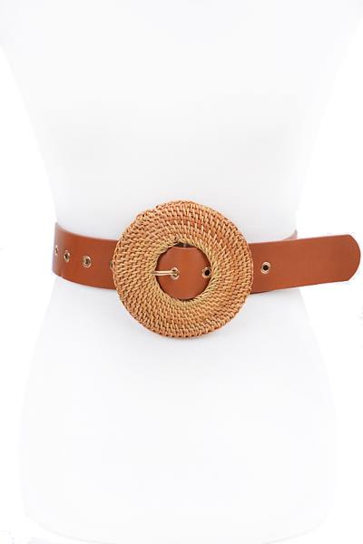 SWIRL ROUND DETAILED BELT