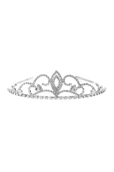 RHINESTONE PRINCESS BRIDAL WEDDING CROWN TIARA