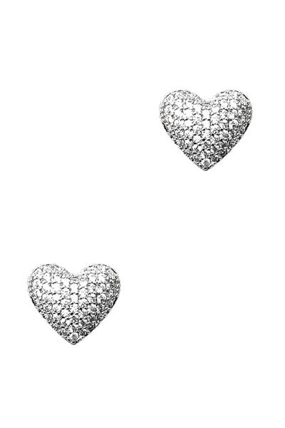 HEART RHINESTONE STUD EARRING