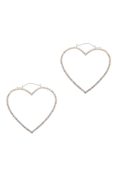 Heart Rhinestone Earring