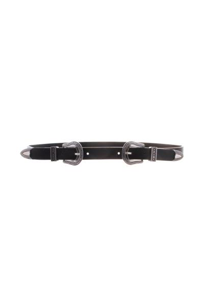 WESTERN STYLE DOUBLE BUCKLE BELT