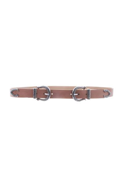 Western Style Double Buckle Belt