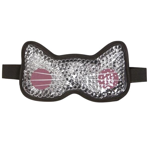 CUTE BLACK CAT GEL BEADS EYE MASK