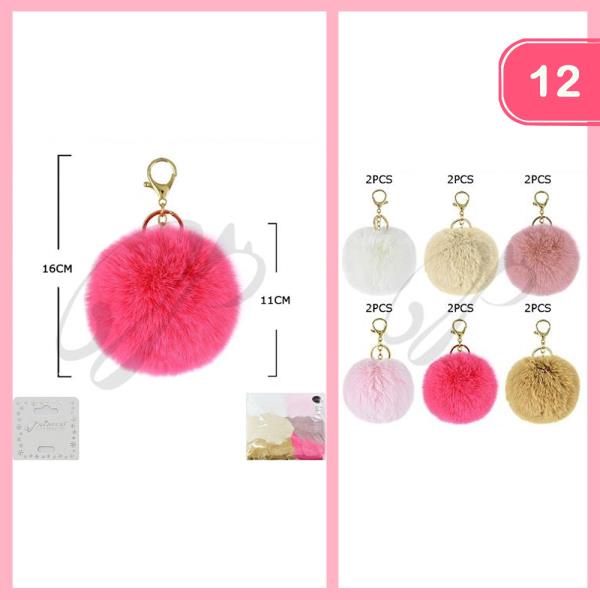 Pompoms Keychain (12 Units)