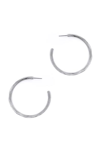 METAL OPEN HOOP EARRING