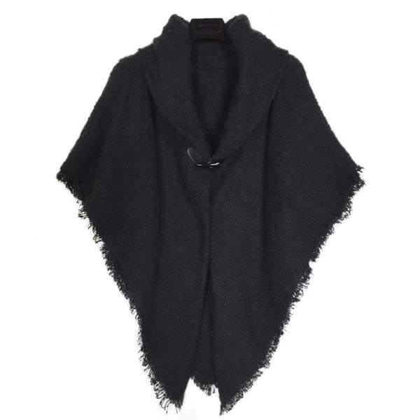 MODERN SOFT WOOL LIKE STYLE TOGGLE CLOSURE PONCHO