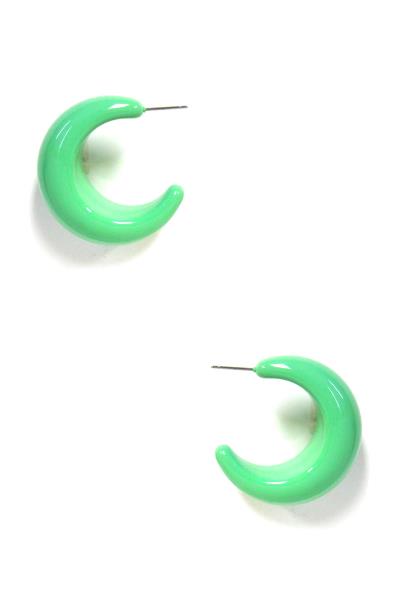 METAL WIDE OPEN HOOP EARRING