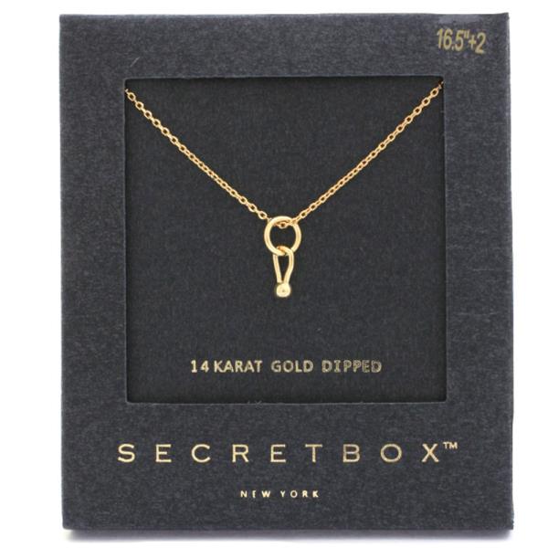 SECRET BOX DAINTY RING CHARM NECKLACE