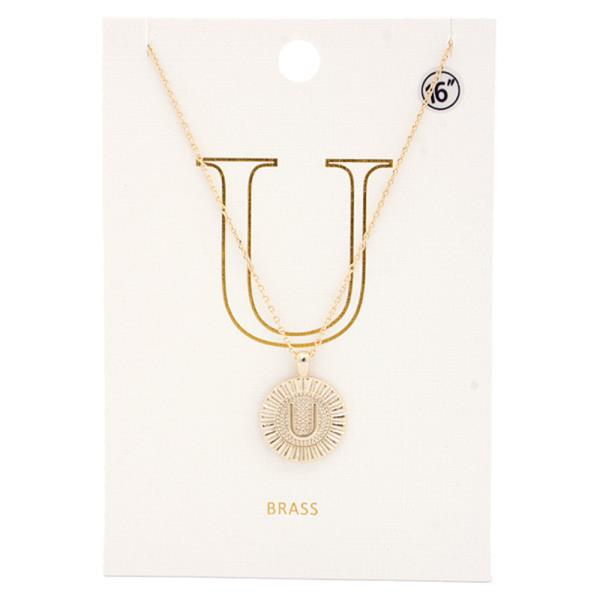 ROUND INITIAL NECKLACE