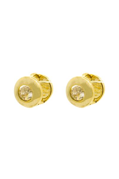 SODAJO METAL RHINESTONE DOUBLE SIDE EARRING