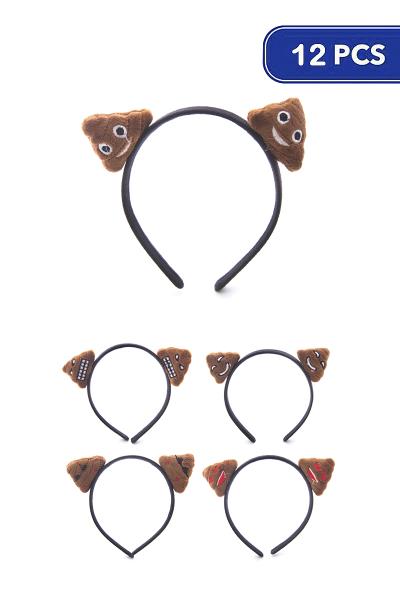 CUTE FACE EAR HEADBAND 12 UNITS