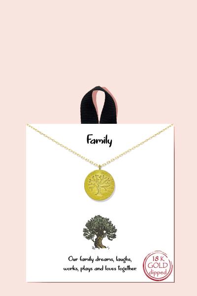 BLB FAMILY PENDANT NECKLACE