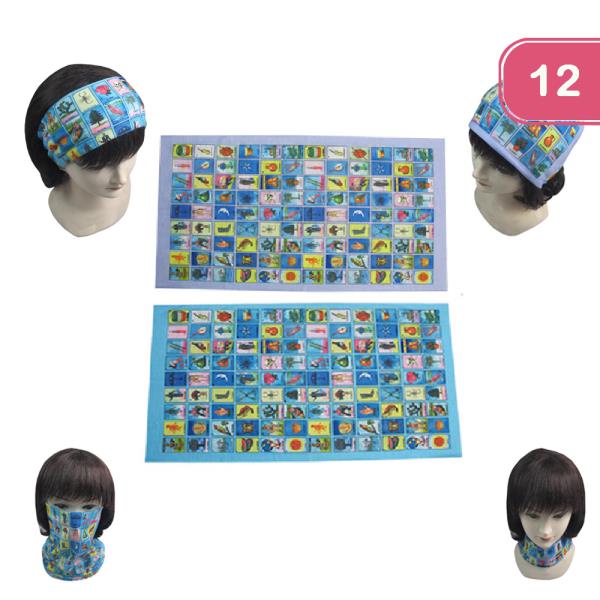LOTERIA HEADBAND FACECOVERING (12 UNITS)