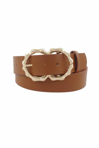 STANDARD BELT WITH BAMBOO DOUBLE CIRCLE BUCKLE