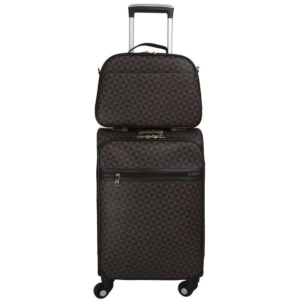 2IN1 MONOGRAM TRAVEL LUGGAGE SET