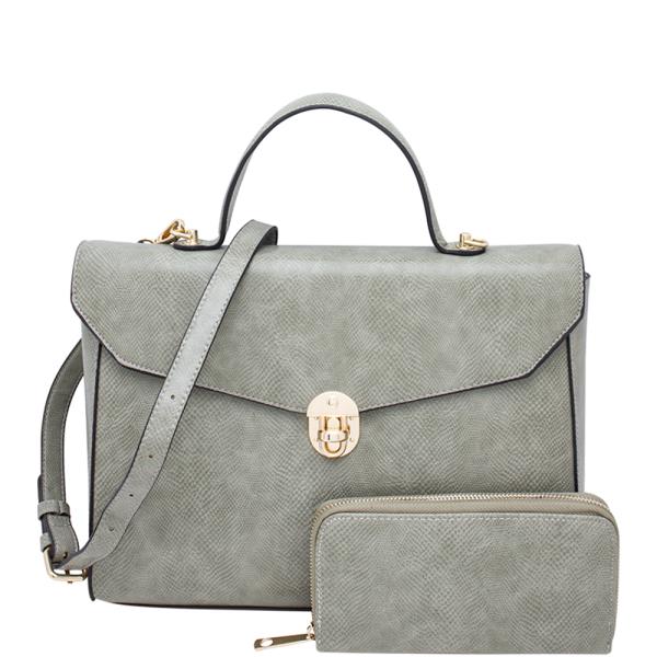 2IN1 Trendy Satchel W Wallet Set