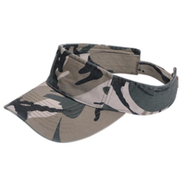 CAMO PRINT HEAD SUN VISOR HAT