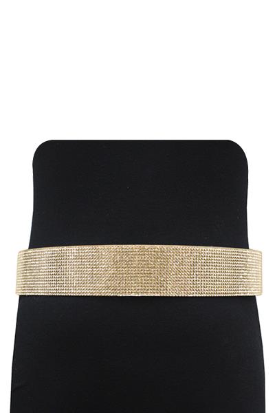 FASHION RHINESTONE PAVE WAIST BELT