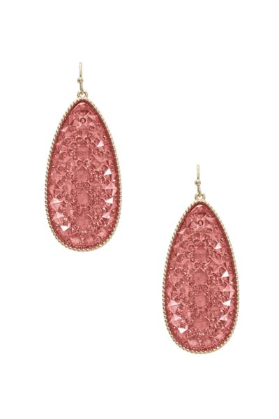 Bling Bling Teardrop Hook Earring