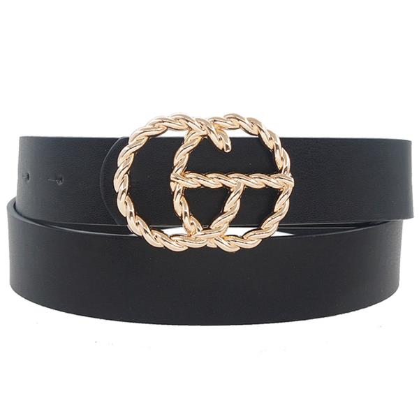 TWISTED METAL LETTER DESIGN BELT