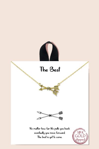 BLB The Best Arrow Pendant Necklace