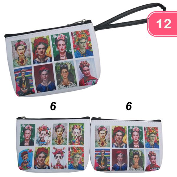 Frida Kahlo Hand Strap Coin Purse (12 Units)