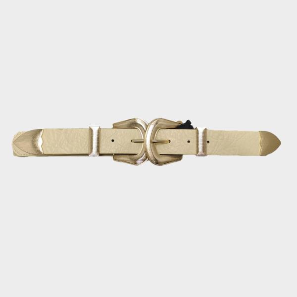 MODERN SMOOTH DOUBLE METAL BUCKLE DESIGN BELT