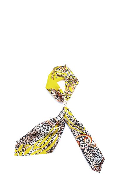 FASHION LEOPARD CHAIN PRINT METAL SCARF