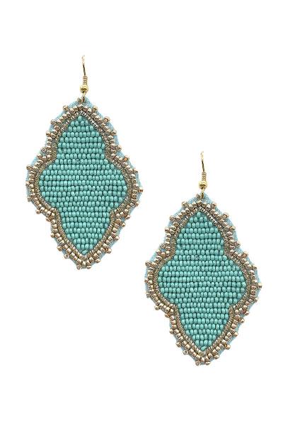 Seed Bead Hook Earring