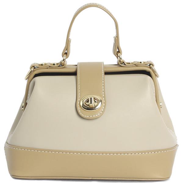 Two Tone Color Modern Satchel Bag