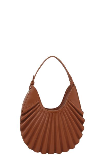 MODERN SMOOTH FLAPPY WAVE DESIGN HOBO BAG