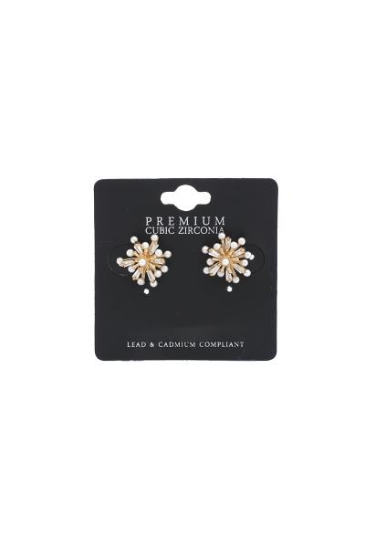 Flower Pearl End Earring