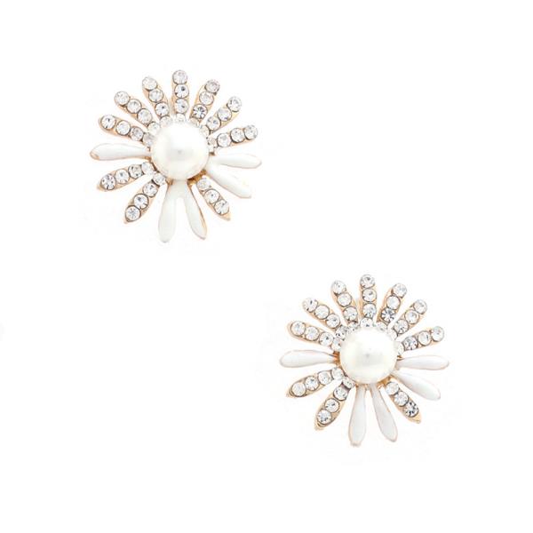 Flower Rhinestone Earring