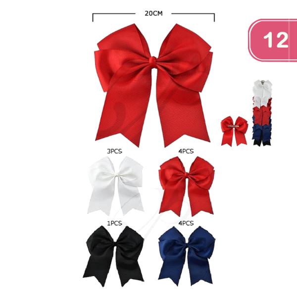 Ribbon Hair Bow (12 Units)