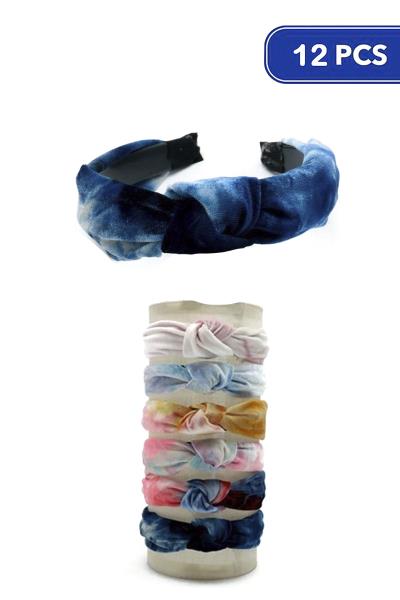 Tie Dye Mid Knot Headband (12 Units)