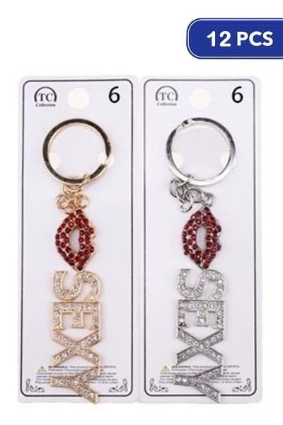 Rhinestone Sexy Key Chain (12 Units)