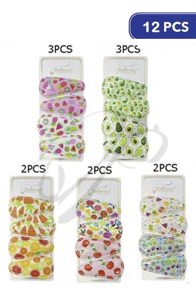 Fruit Hair Pin 4 PC Set (12 Units)