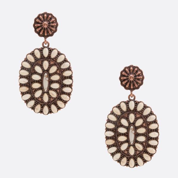 Western Style Concho Earring